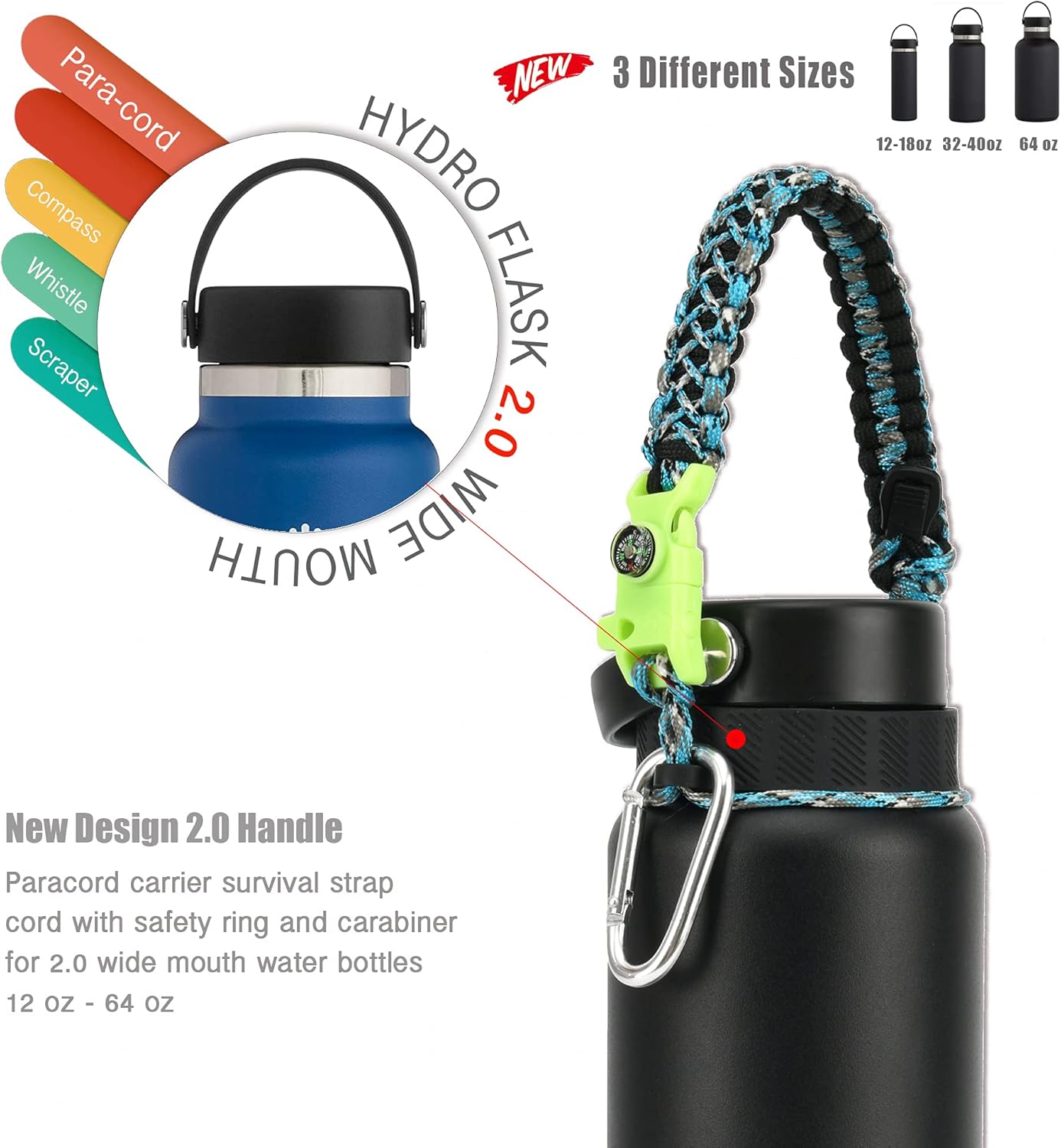 QeeCord Paracord Compatible Carrier Carabiner Image