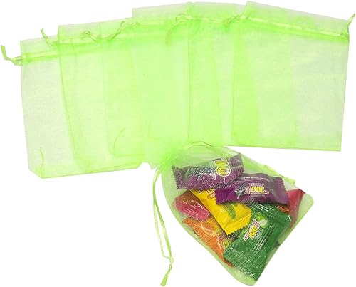 Miniatura 27 de Dealglad 100pcs Drawstring Organza bolsas de joyería caramelo para fiestas, casamientos, regalos Negro