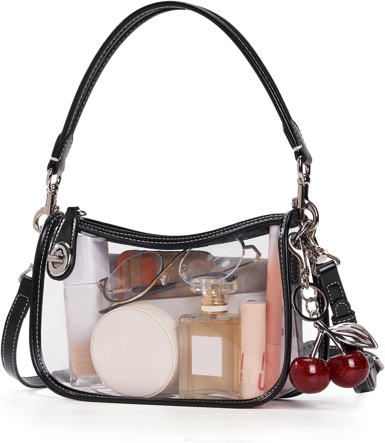 Clear Bag for Stadium Events Clear Purse for Women Stadium Swinger Bag for Events, Concert, Work | clear