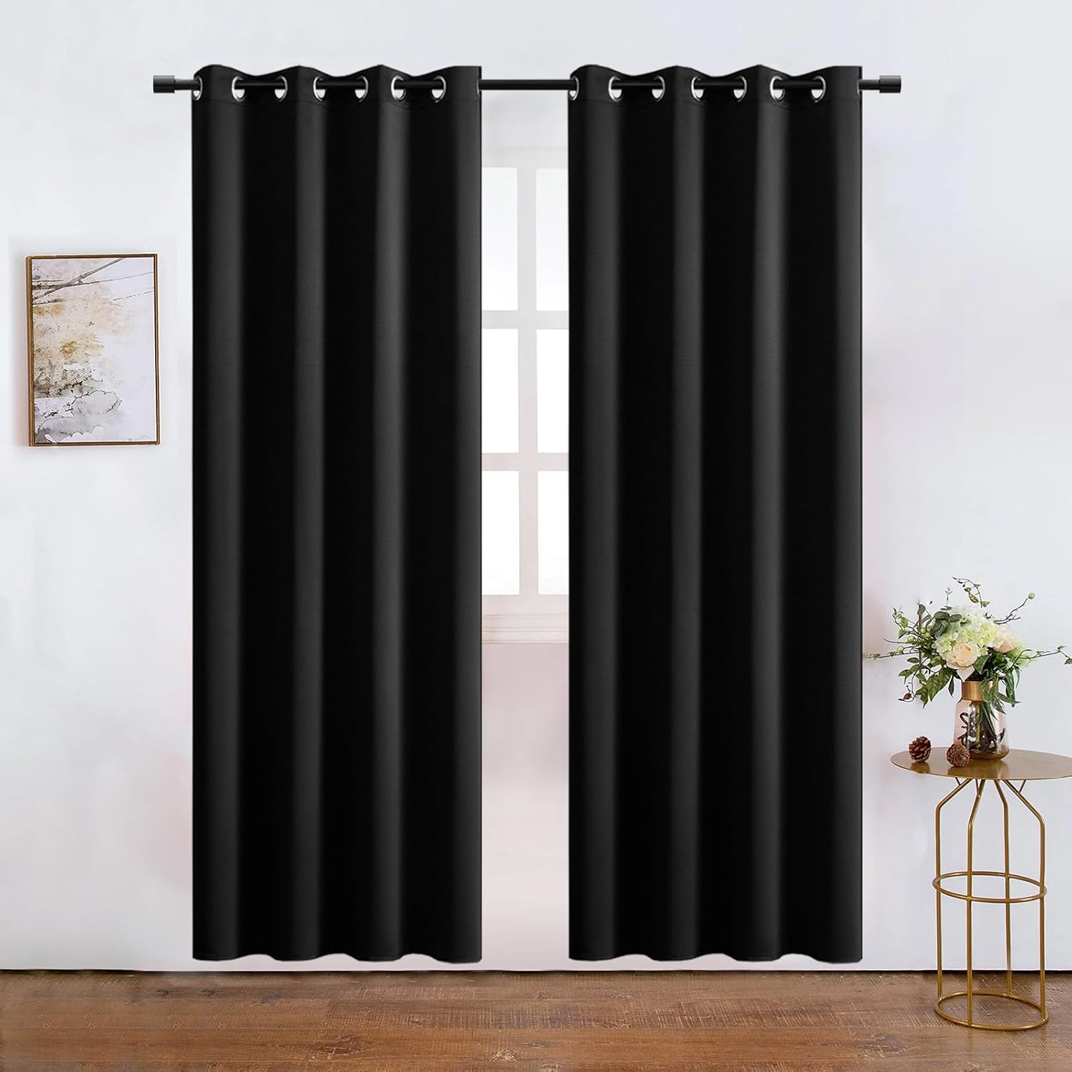 XTMYI 80 Inch Curtains Length,Black Out Blackout Curtains