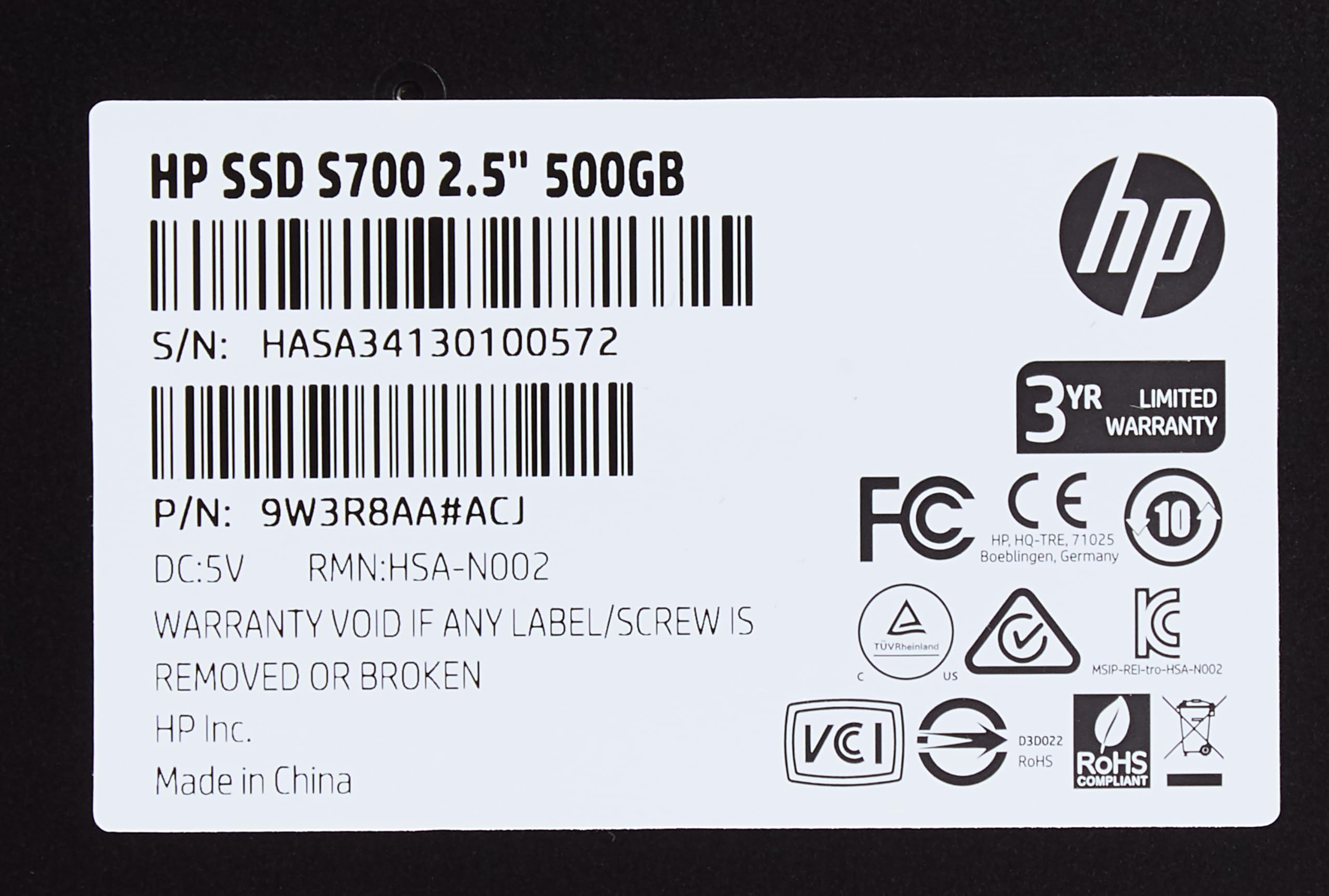 Amazon.in: Buy HP S700/Solid State Drive/2.5 inch/500GB/SATA3 SSD 
