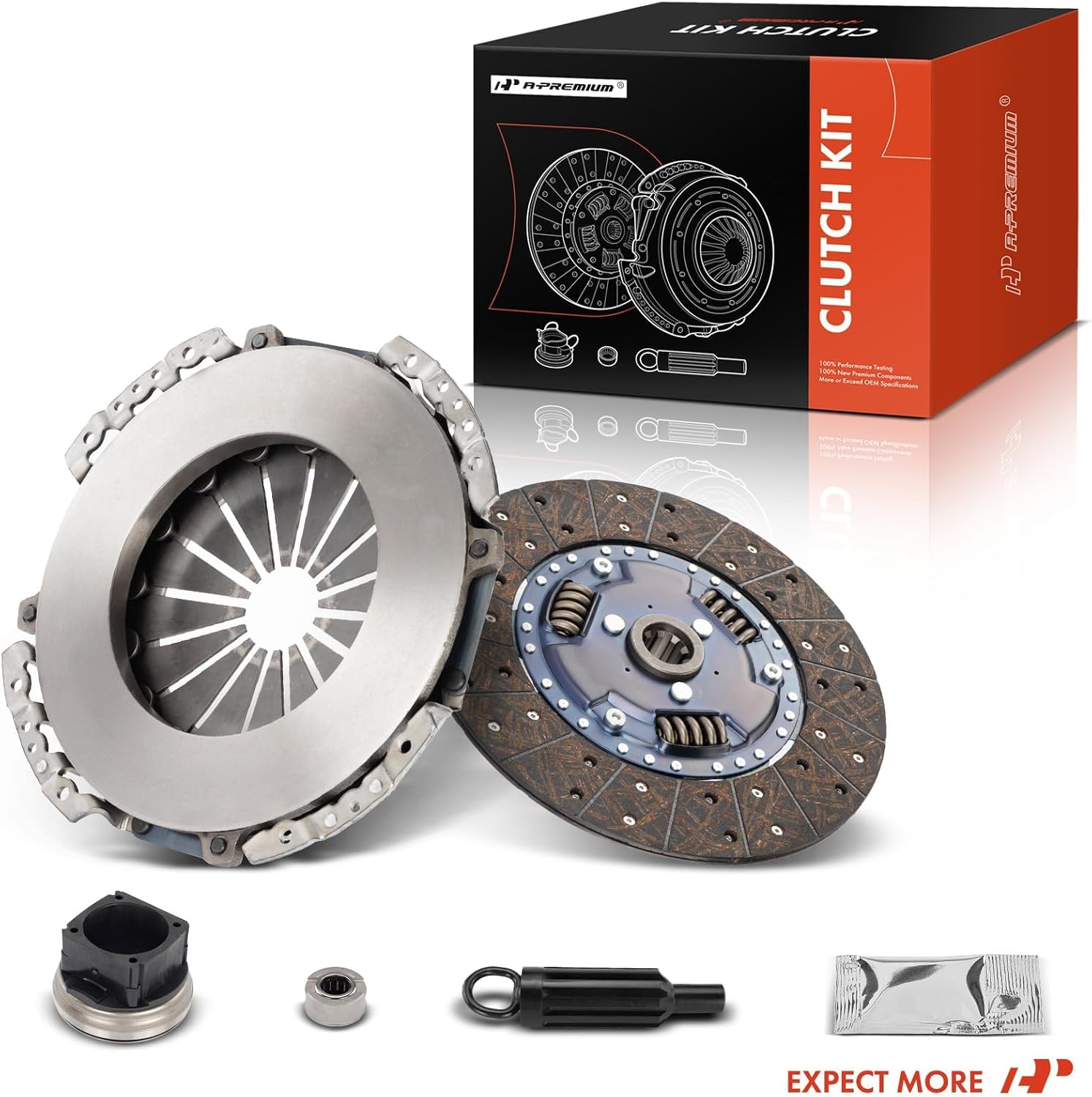 A-Premium Transmission Clutch Kit Set Compatible with Ford F250 Super Duty, F350 Super Duty, F450 Super Duty, F550 Super Duty, 1999-2003, 7.3L, Diesel