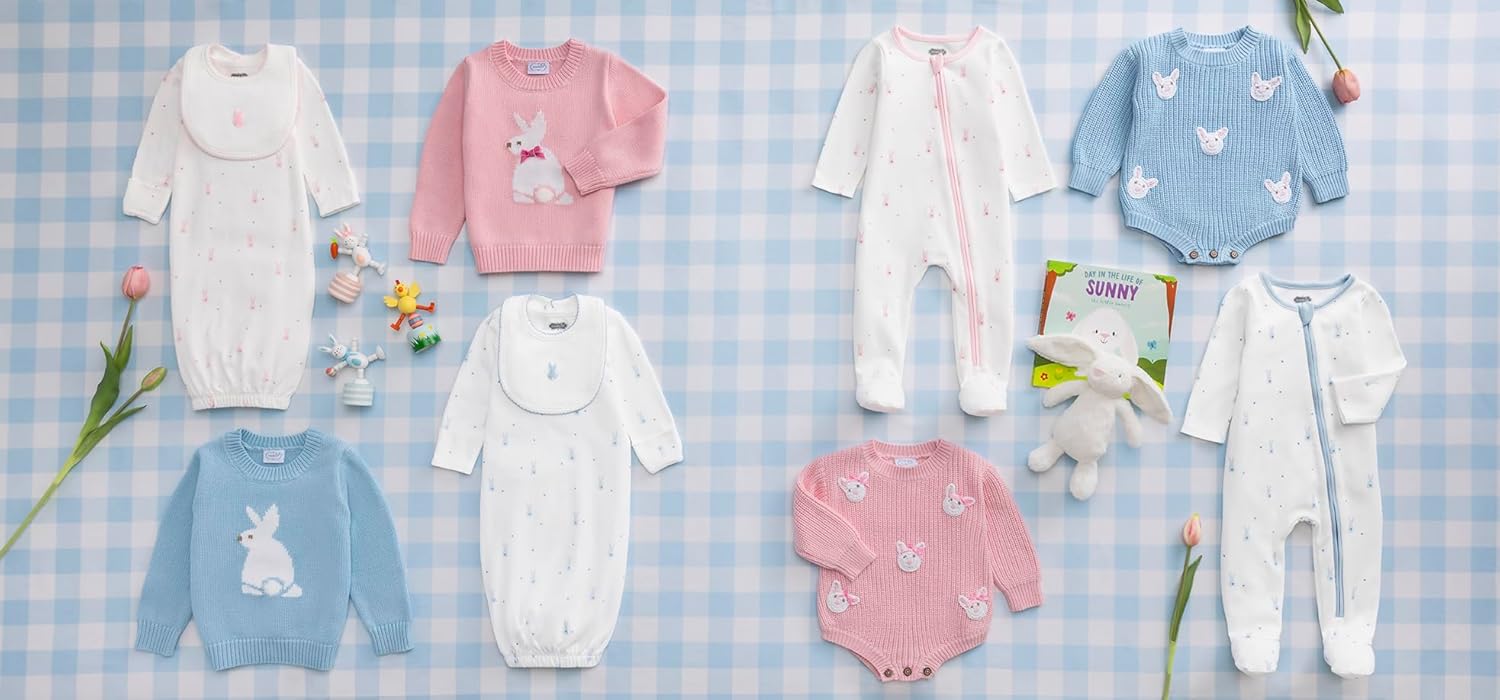 Mud Pie Baby Boy Bunny Sweater Bubble