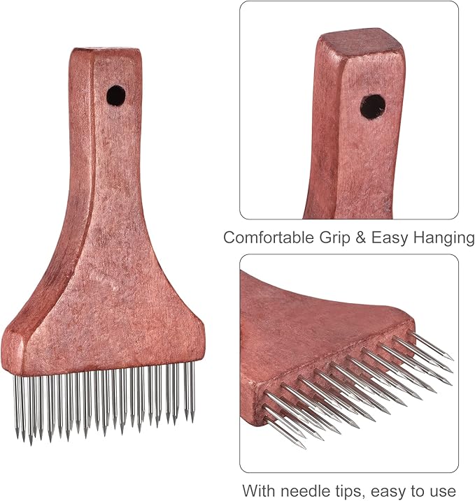 Ablandador de Carne de Acero Inoxidable rojo uxcell miniatura 5