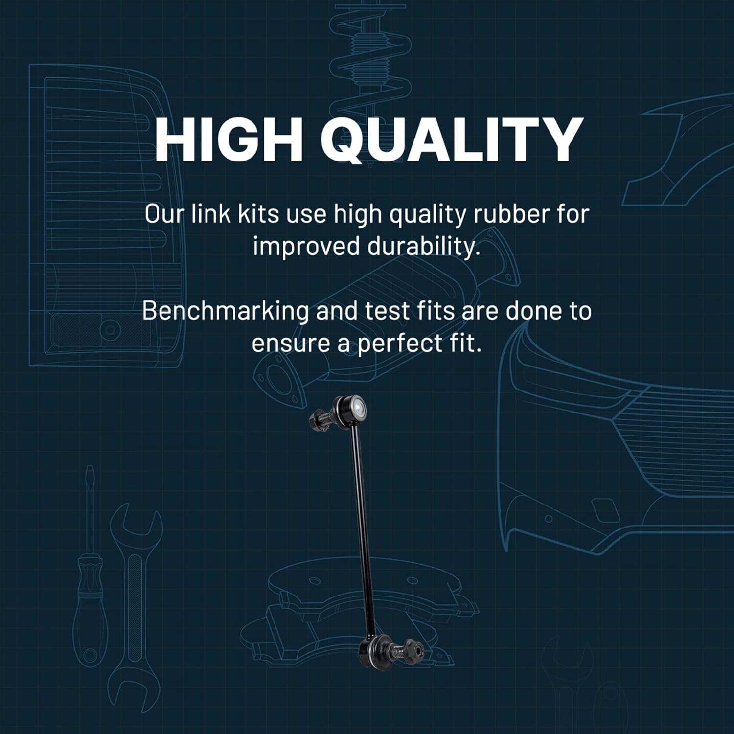 Garage-Pro Set of 2 Sway Bar Links Stabilizer Bar Links Replacement for Audi A6 Quattro 05-11 A8 Quattro 04-10 Front LH & RH