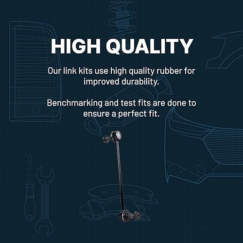 Miniatura 8 de Garage-Pro Juego de eslabones de barra estabilizadora compatible con Ford Taurus 1986-2007, compatible con Mercury Sable 1986-2005, compatible con