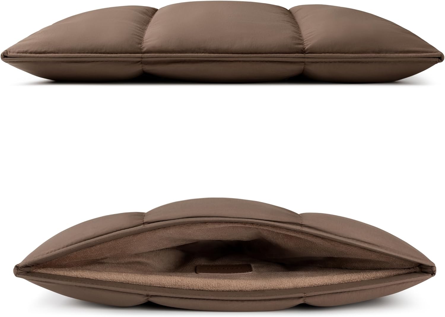 Comfyable Puffy Laptop Sleeve 13 Inch 14 Inch, Quilted Puffer Laptop Carrying Case for Women, Pillow Case Compatible with MacBook Air/Pro M5 M4 M3 M2 Pro/Max 2026, 13" MacBook Neo A18, Mocha Brown