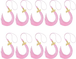 AOYUDJ Gorras de graduación 2025, borlas, decoraciones de sombrero de graduación con dije dorado para ceremonias académicas y decoraciones de fiesta