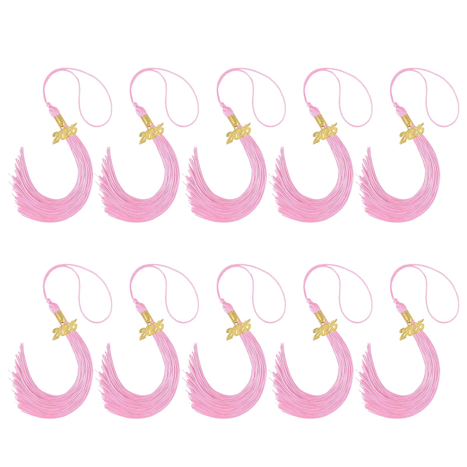 Nucelit Caps Tassels 2025 Gold Charm Graduation Ceremony Tassels for Caps for Parties and Academic Celebration Graduation