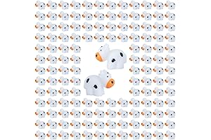 138 Pcs Mini Plastic Animal Cow Figurines