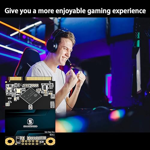 Miniatura 3 de mSATA SSD SSHARKSPEED SATA 3 6Gbs 3D NAND Mini unidad interna de estado sólido para computadora portátil de escritorio mSATA 1 TB
