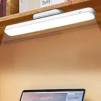 Luminária LED Magnética, Barra de Luz Recarregável USB, 3 Temperaturas de Cor, Branco
