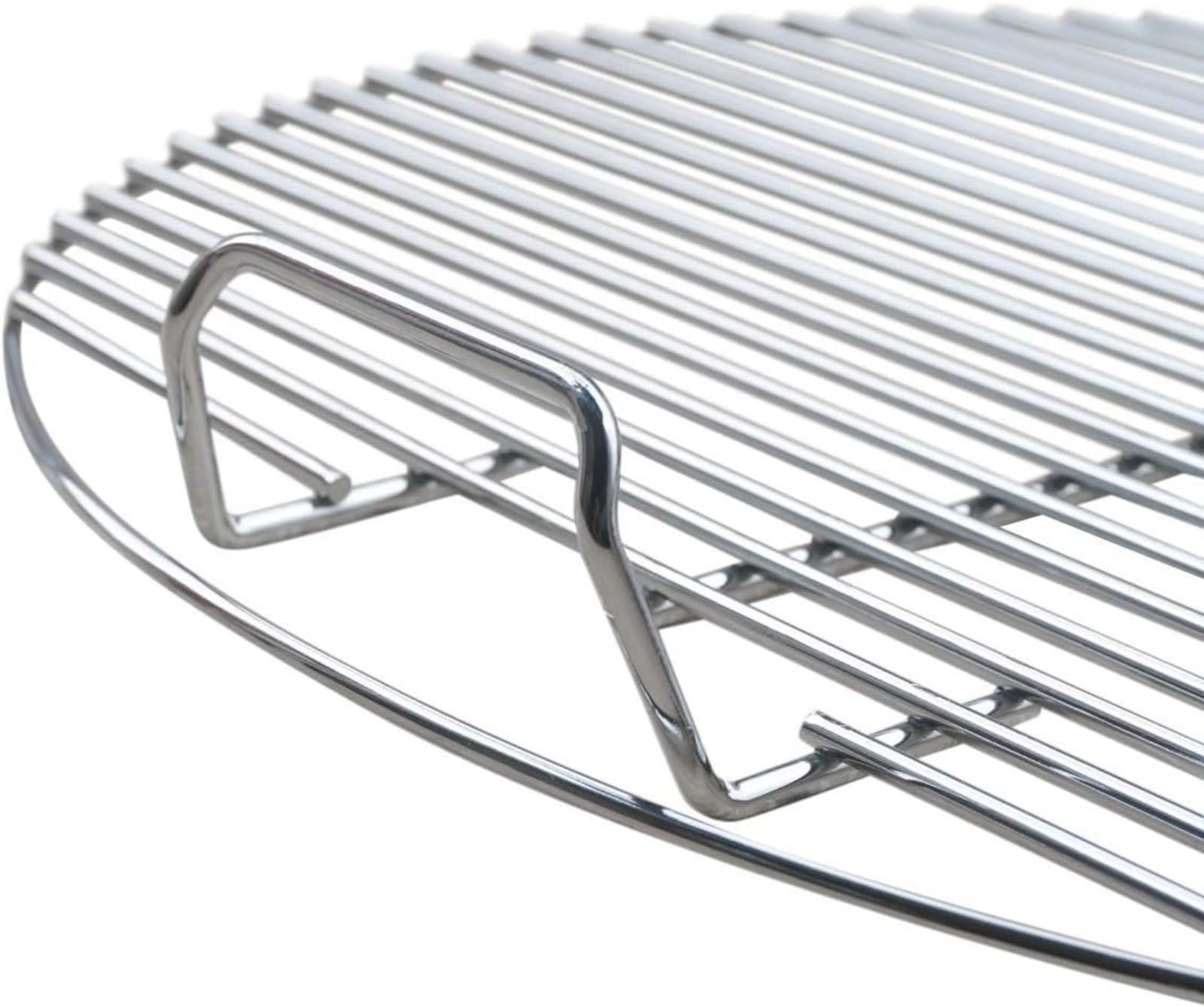 Grille de Barbecue Ronde en Acier Inoxydable - Design Compact - 44-5 cm de diamètre