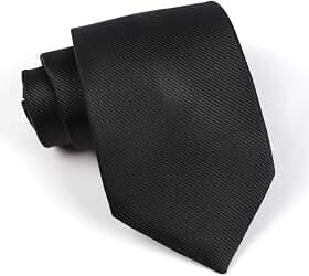 Gravata masculina sólida cor pura 8 cm (8 cm), gravata clássica amarrada à mão, formal, negócios, festa de casamento