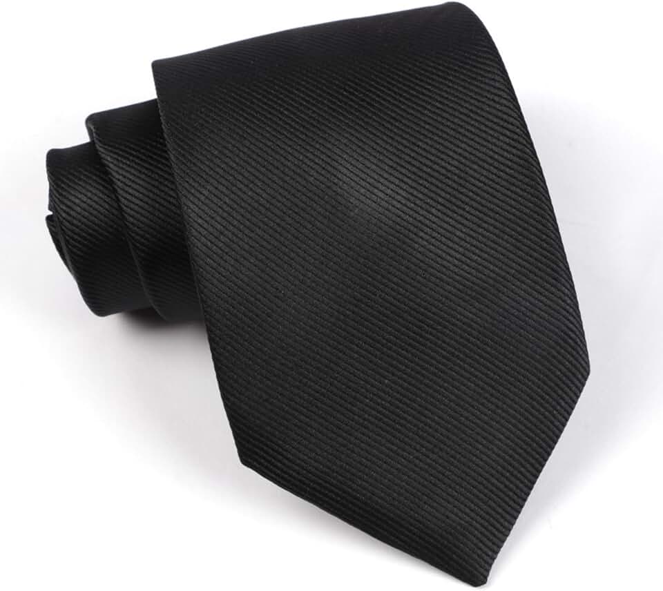 Gravata masculina sólida cor pura 8 cm (8 cm), gravata clássica amarrada à mão, formal, negócios, festa de casamento