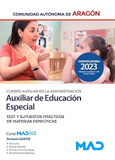 Cuerpo Auxiliar de la Administración de la Comunidad Autónoma de Aragón, Escala de Auxiliares Facultativos, Auxiliares de Educación Esp
