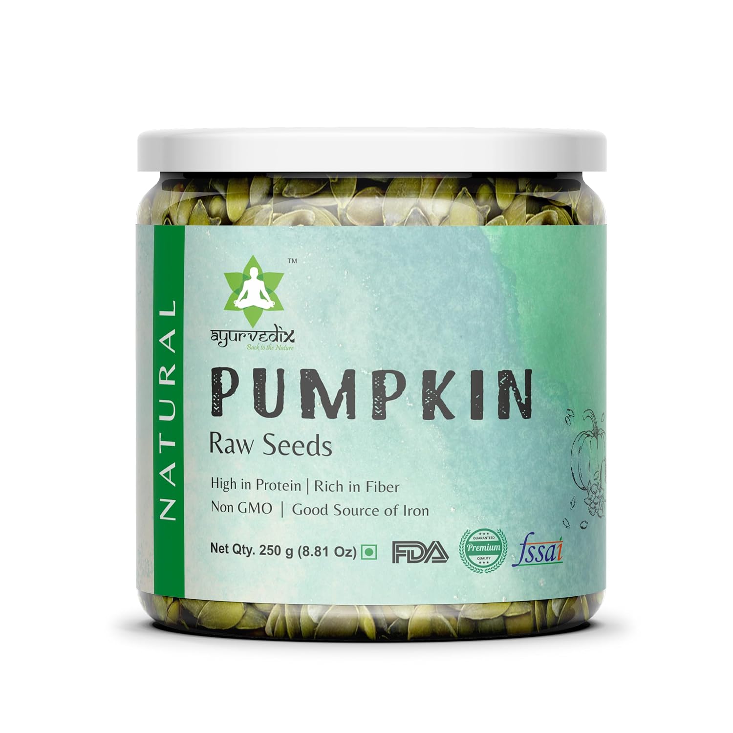 Ayurvedix Pumpkin Seeds for Nutritious and Delicious Snacking - A Perfect Blend of Healthy Snacking and Flavorful Taste (250.00)