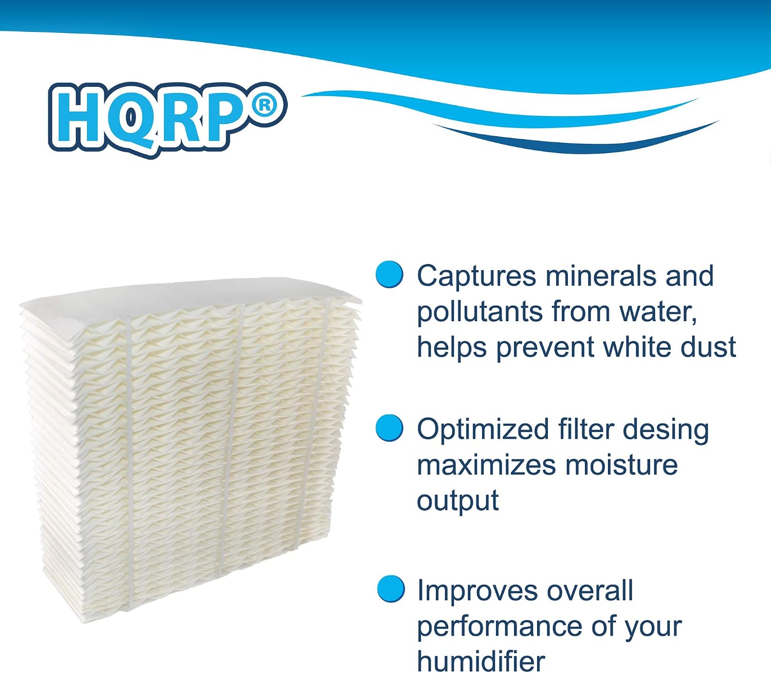 HQRP 1043 Wick Filter Compatible with Essick Air AIRCARE EP9500 EP9R500 EP9800 EP9R800 EP9700 EP9R700 Pedestal Humidifiers