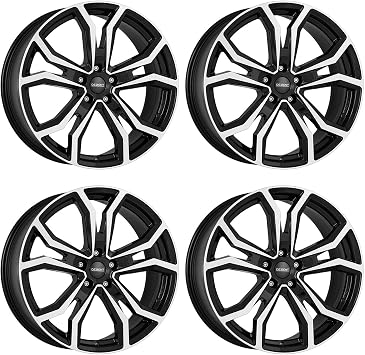 4x Dezent alloy rims TV dark 7.0Jx18 ET35 5x114.3 compatible with Toyota Auris Avensis C-HR Corolla Prius RAV 4 Yaris