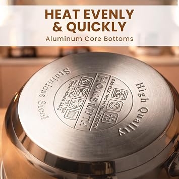 Stainless Steel Milk Pan with Pouring Lips – 16cm 1.5L Capacity | Induction-Compatible Milk Pan with Heat-Resistant Handle | Premium Small Saucepan for Gas, Electric & Ceramic Hobs (20cm)
