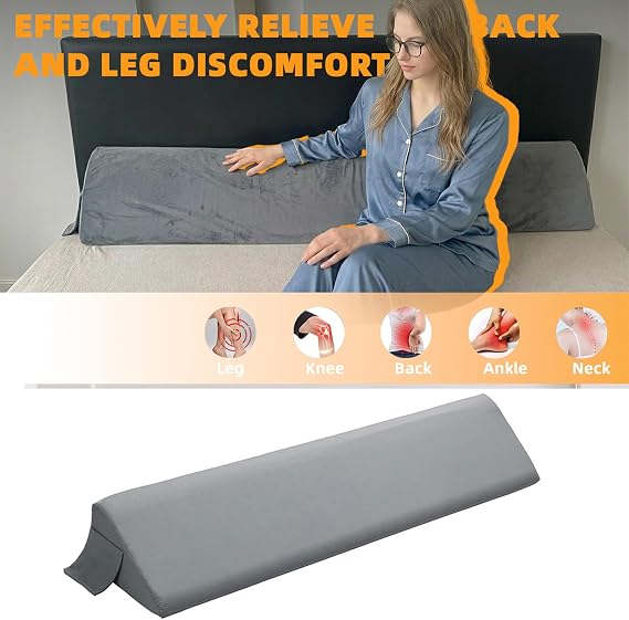 FOLODA Triangular Backrest Cushion Bed Wedged Pillow for Back, XL
