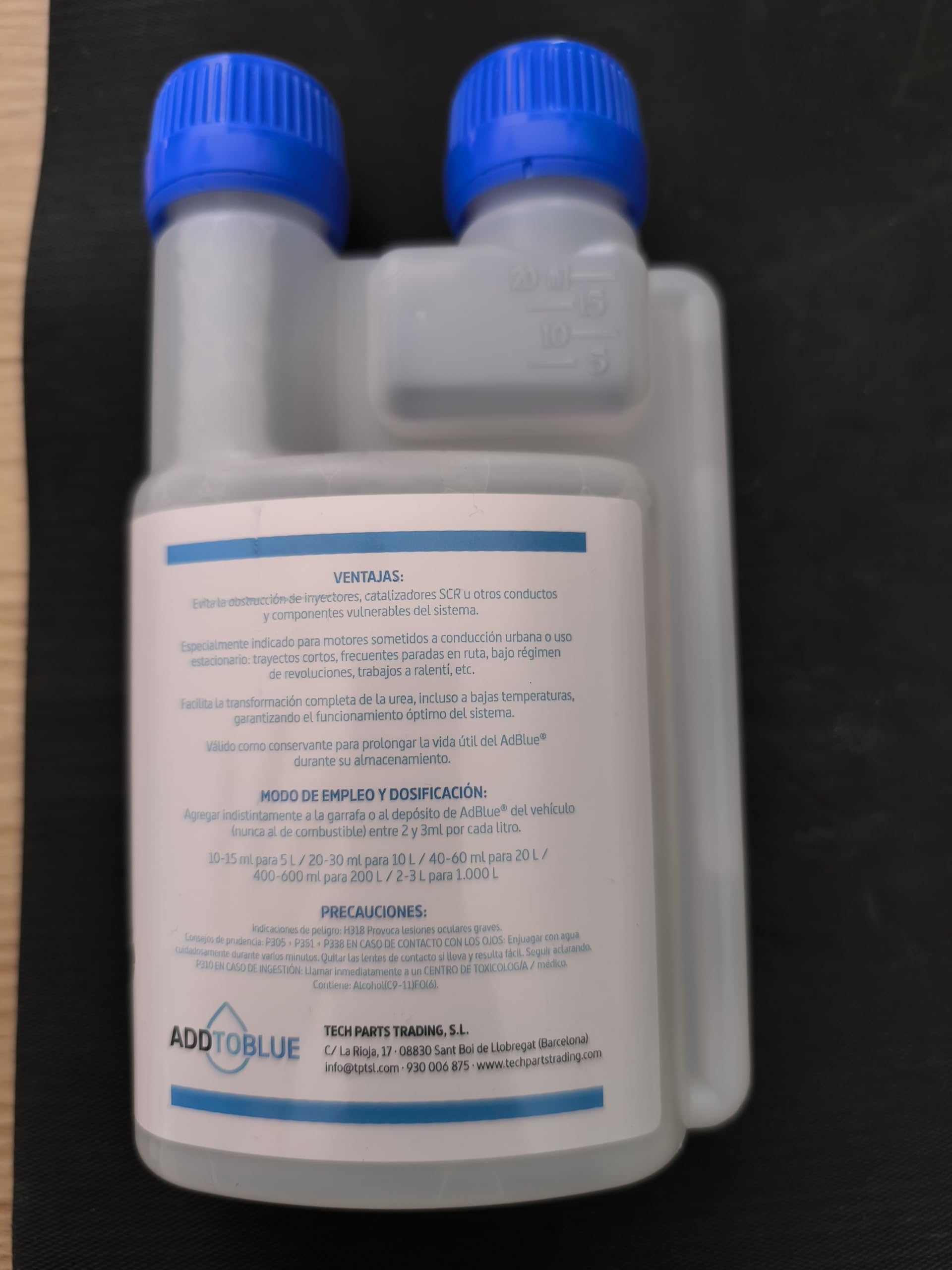 Addtoblue aditivo anticristalizacion para Sistema adblue Formula Original Tratamiento preventivo de fabricación española.