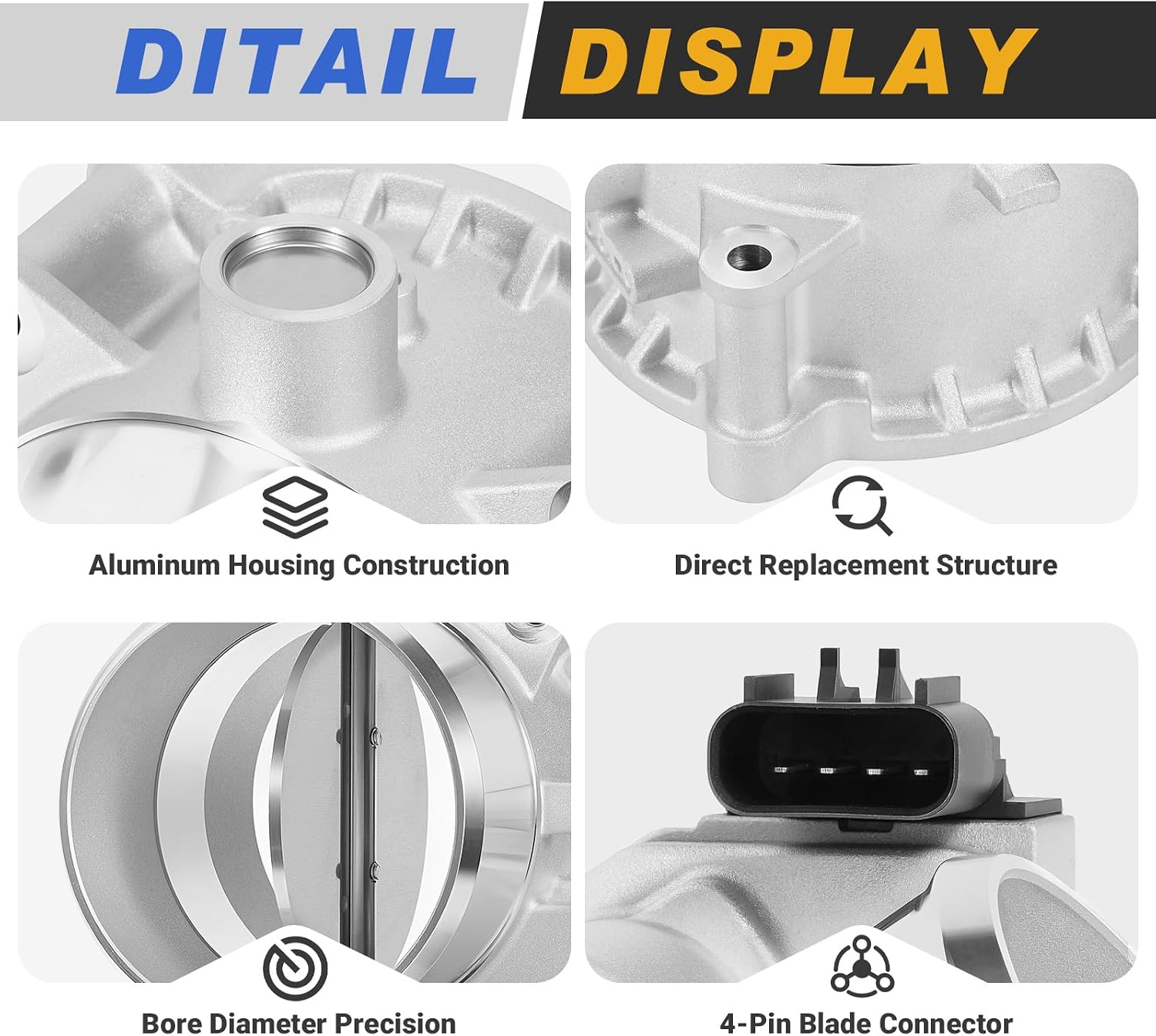 68005259AA Throttle Body, Fit for 2007-2010 Dodge Ram 2500/3500/4000/4500/5500 6.7L L6 - Replace 68027034AA, 68027034AB Cummins Engine