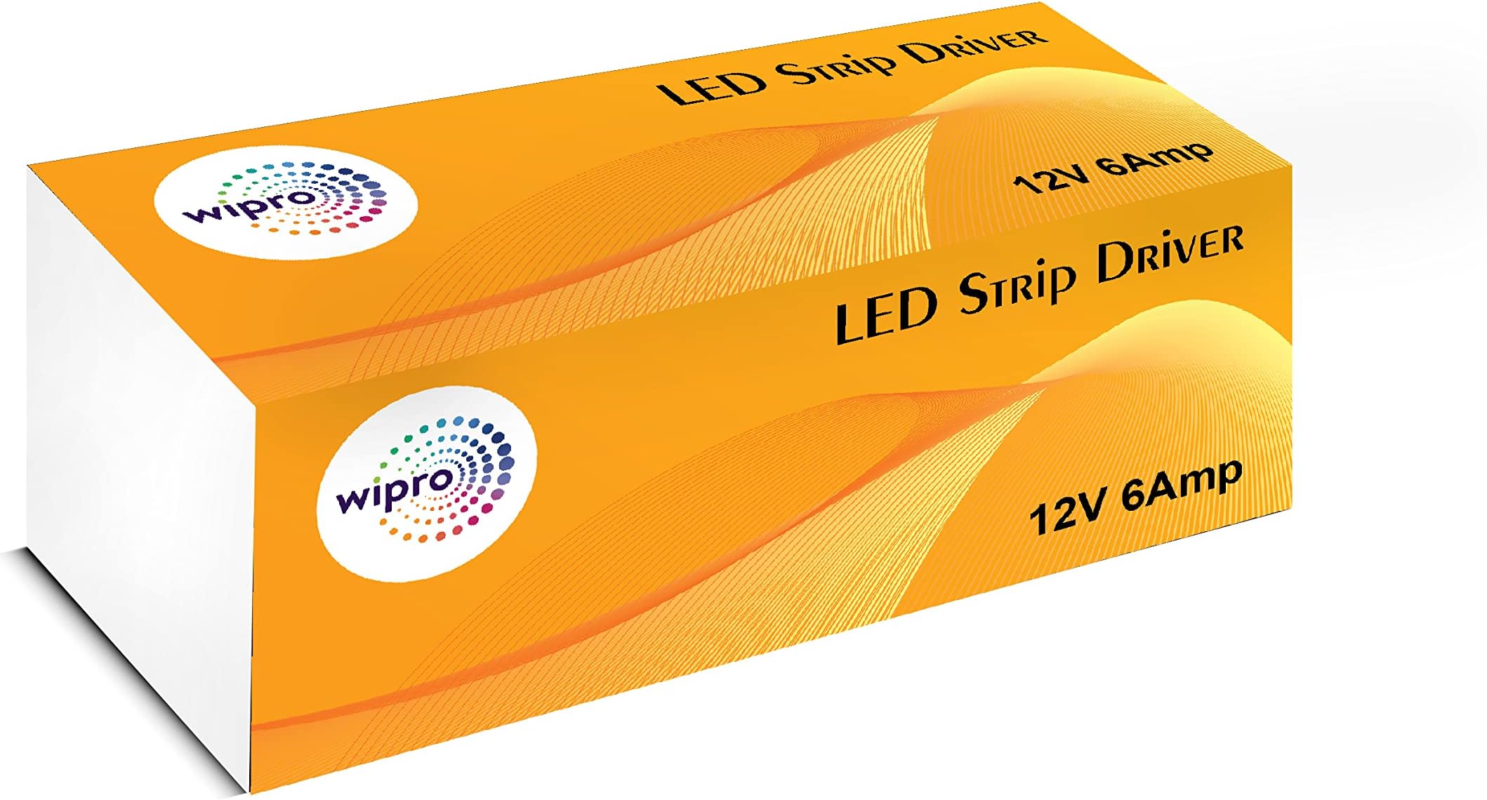 - Polycarbonate 6 Amp LED Strip Driver | LED Strip Connector | for Indoor Strip Light, 12V DC Output (Pack of 1),White