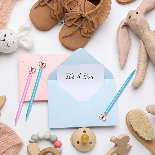 Vista 24 de Thenshop 24 bolígrafos en forma de corazón, retráctiles, de metal, lindos bolígrafos de 0.039 in de tinta negra, bolígrafos decorativos