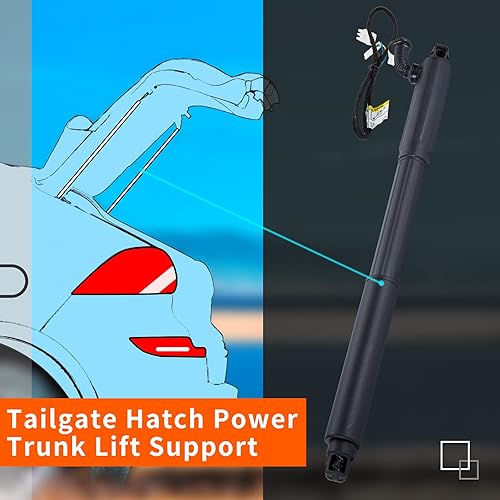 Miniatura 5 de BLCYANUE Soporte de choque de soporte de elevación del maletero trasero izquierdo de la escotilla del portón trasero compatible con BMW X5 E70