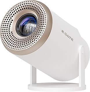 E GATE Atom 2X+ Smart Projector 4k Ultra HD | Built-in Live TV (120+ Channels no Subscription Required) | 200 ISO, 1080p &amp;...