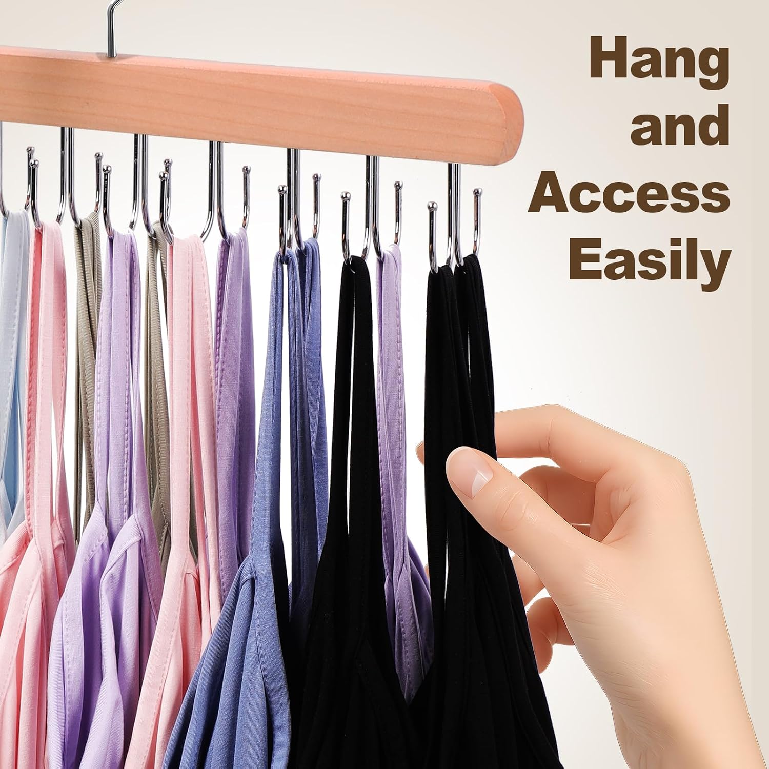 2 Pack Tank Top Hanger, Bra Hangers for Closet Organizer & Storage