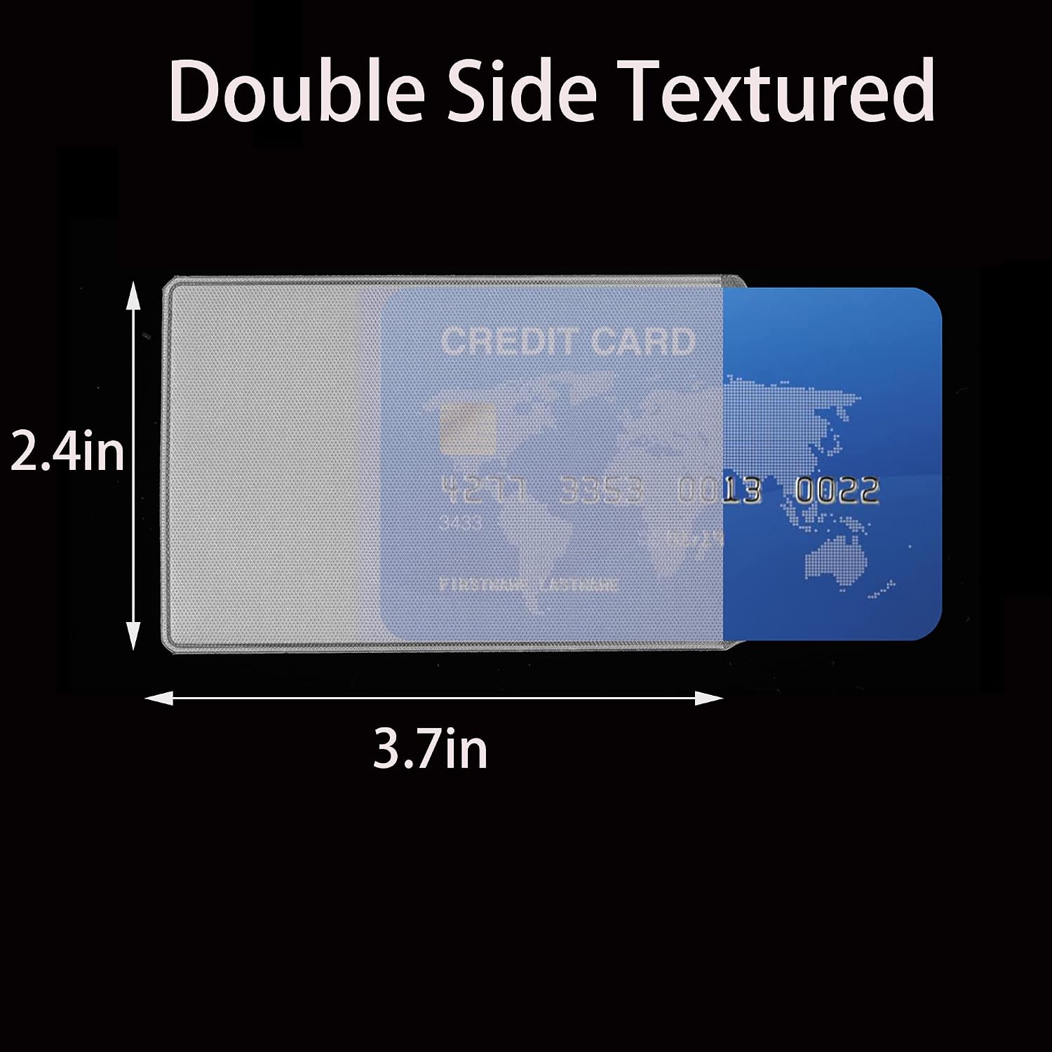 100 Pcs New Medicare Card Holder Protector Sleeves Clear PVC Waterproof Wallet Size Slot ID Card Plastic Protective for Health Card Credit Card Business Card Social Security Card image 2