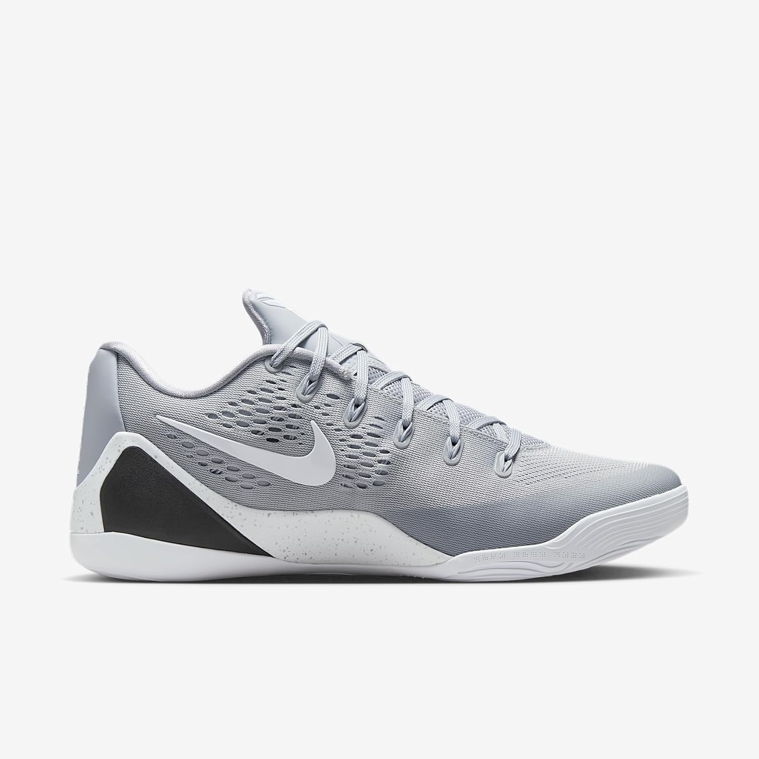 Nike Kobe IX Elite Low EM Protro Basketball Shoes (Wolf Grey/White/White)