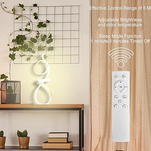 Miniatura 5 de 21 pulgadas 1800LM 20W moderno 3 colores táctil dimmer LED lámparas de mesa, lámparas de noche, luz de escritorio para sala de estar hogar (blanco)