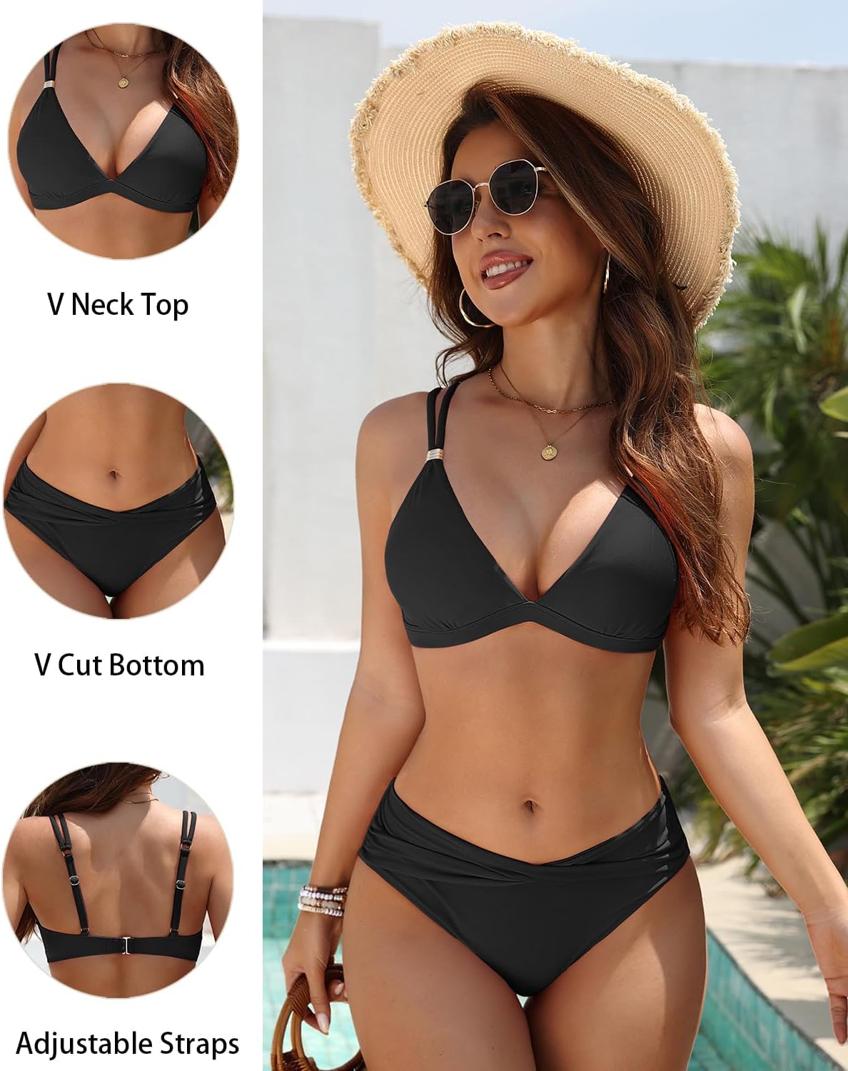Aqua Eve Women Bikini Sets - Two Piece Swimsuit Low Rise Bathing Suit 2026 Double Strap Bikini Swimwear - Image 4