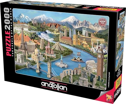Miniatura 4 de Anatolian Puzzle - Puntos de referencia populares, Rompecabezas de 2000 piezas, #3941
