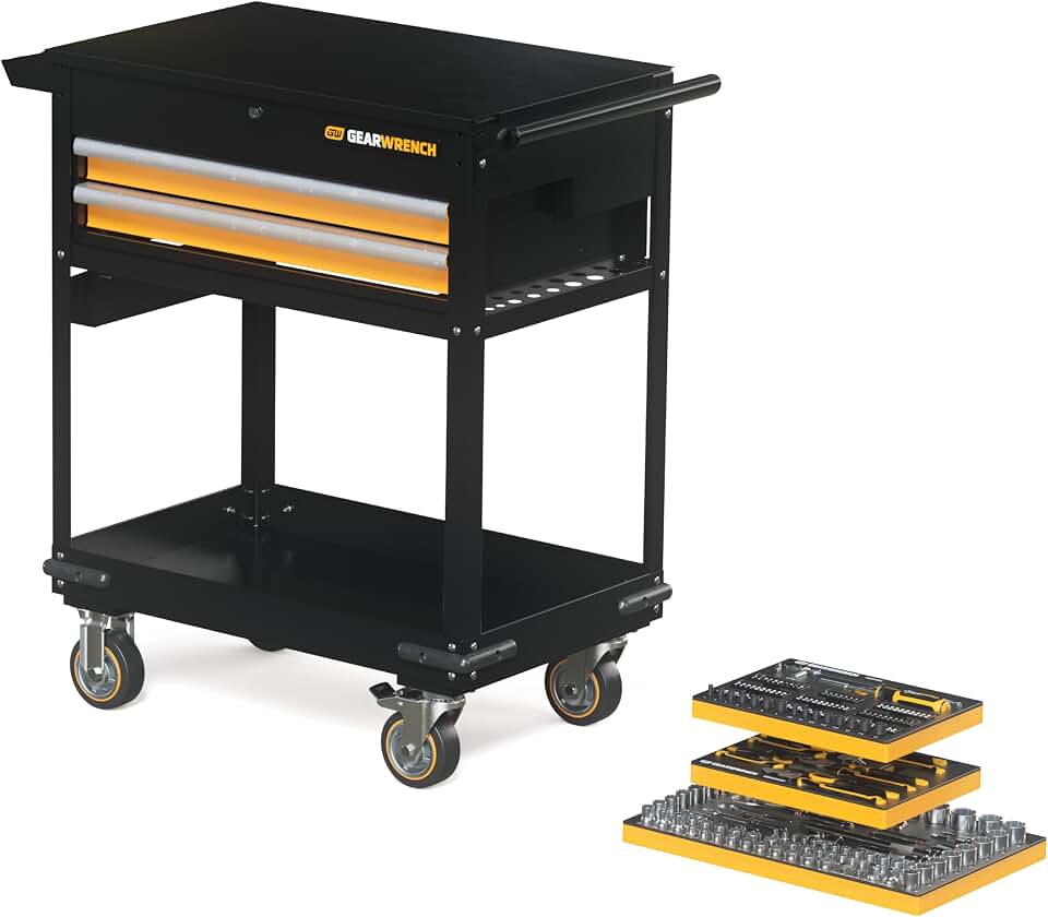 GEARWRENCH 194 Piece MEGAMOD Mechanics Tool Set in Modular Foam Trays with Storage Unit | MEGAMOD194