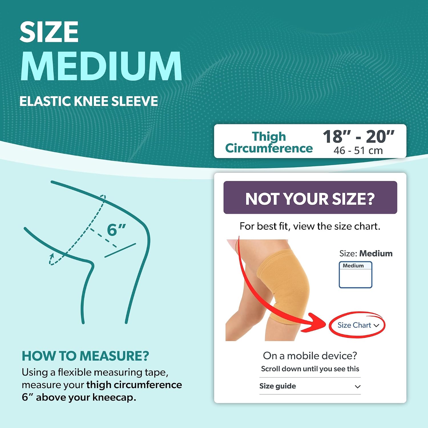 BraceAbility Elastic Slip-on Knee Sleeve | Flexible Fabric Knee Pain Compression Bandage for Stretchy, Lightweight & Comfortable Support