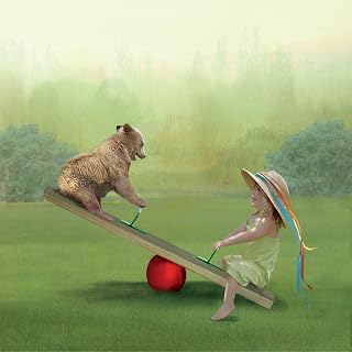 ART.COM Wall Art Print See Saw by Nancy Tillman, 16" x 16"