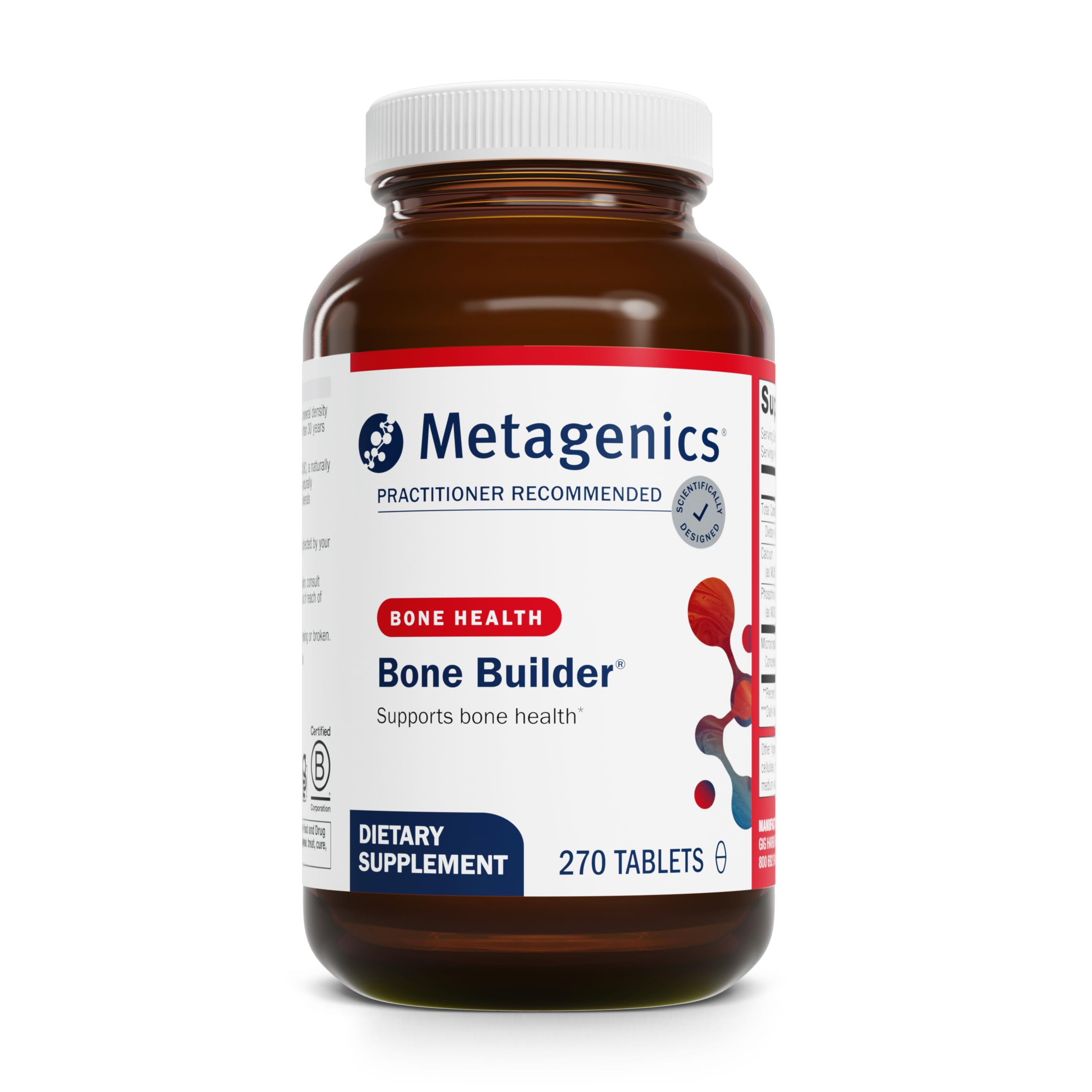 MetagenicsBone Builder Enhanced Bone Support |270 Count (Pack of 1)