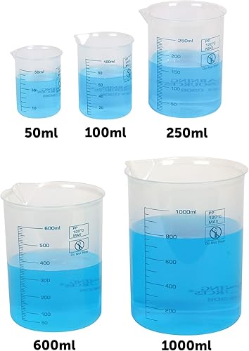 Miniatura 3 de Learning Resources Vasos graduados - Accesorios de ciencia, conceptos de medición de líquidos, imprescindibles para el aula, regreso a la escuela,