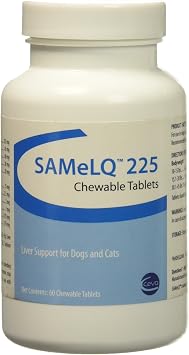 S Adenosyl 225 SAMe for MEDIUM / LARGE DOGS 225 mg 60 tabs