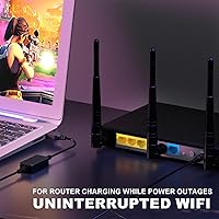 Vista 2 de DROK Adaptador USB a 9 V, convertidor de impulso de CC de 5 V a 9 V, 1,5 A, cable USB de 3.6 ft, convertidor elevador con conector CC macho de 0.217