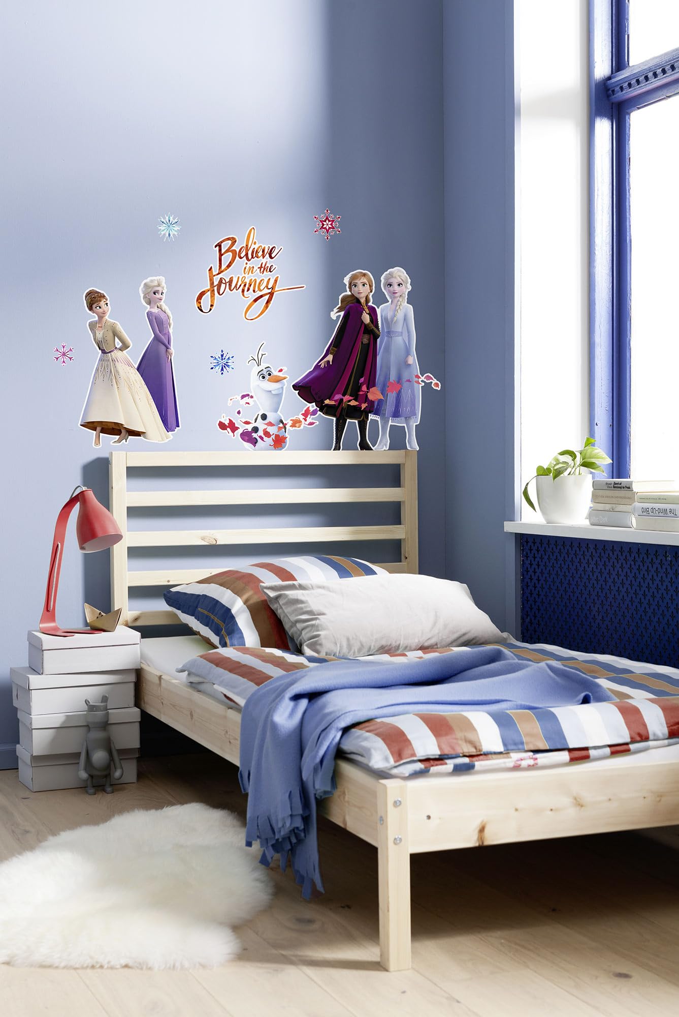 Komar Frozen Wall Sticker Believe in The Journey, Size 50 x 70 cm, Decorative Sticker, Sticker, Wall Decoration - Image 2