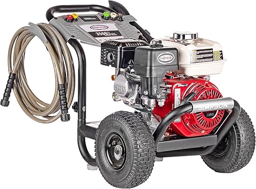 Miniatura 10 de Simpson 61014 3500 PSI a 2.5 GPM HONDA GX200 con bomba de leva axial AAA AX300 de agua fría, lavadora a presión de gas profesional