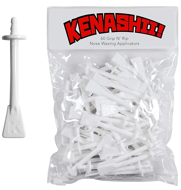 Aplicadores Grip’n’Rip KENASHII para depilação nasal, 60 unidades