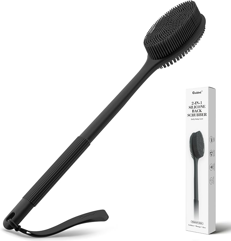 Escova de silicone CORATED para costas com cabo