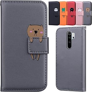 Torske Redmi Note 8 Pro ケース 手帳型 Xiaomi Redmi Note 8 Pro スマホケース 手帳型 おしゃれ 着脱しやすい Redmi Note 8 Pro カバー レッドミー note 8プロ 携帯カバー カード収納 全面保護 擦り傷防止 クラムシェル 携帯カバー (Xiaomi Redmi Note 8 Pro, グレー)