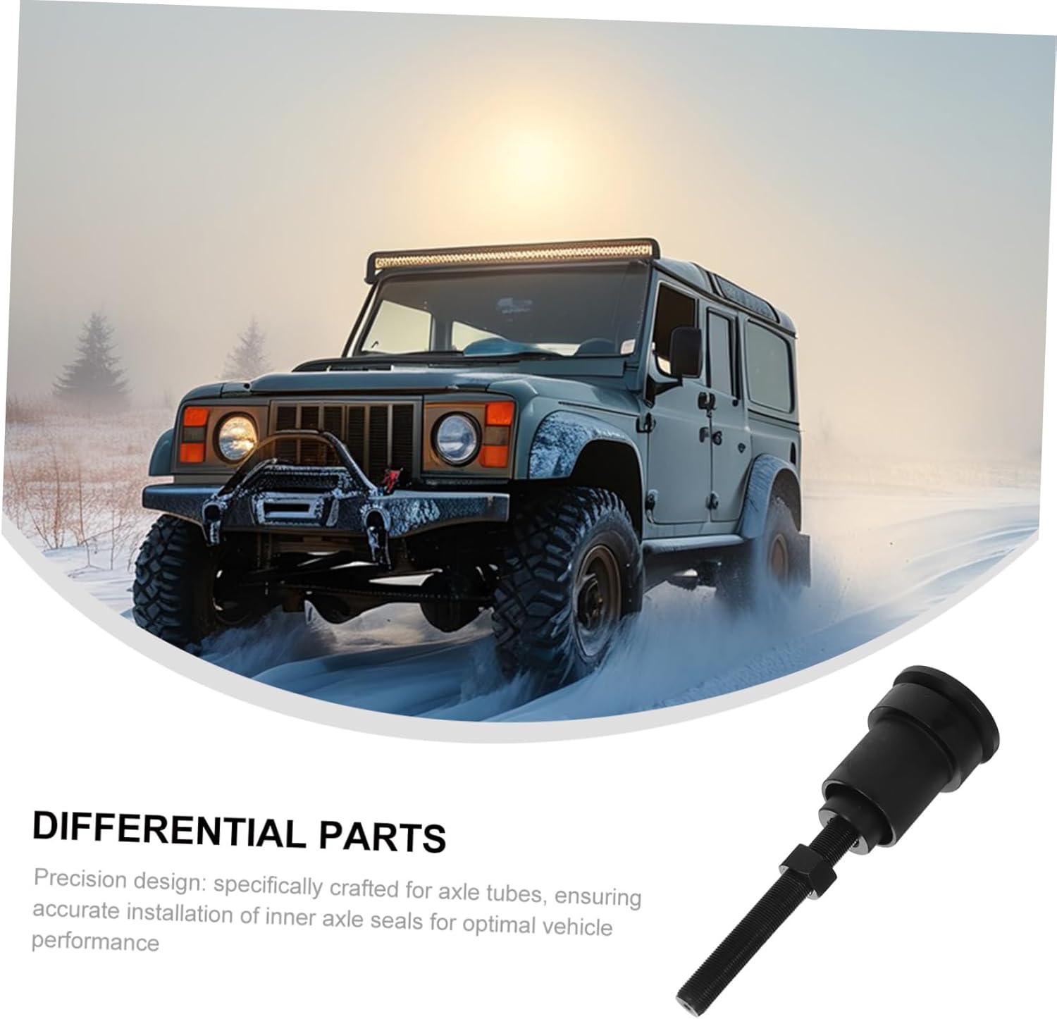 Inner Axle Seal Installation Tool Precision Metal Construction for Front Differential Seal Protection Auto Repair and Off Road Vehicles